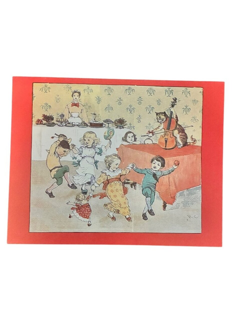 VTG 10-Count Box Notecards Museum Reproductions Olsen Line Hey Diddle Diddle Ran - Picture 5 of 12